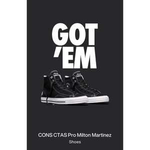 Converse Milton‎ Martinez CTAS Pro High top Sneaker Sz 11 Men's A17708C-001